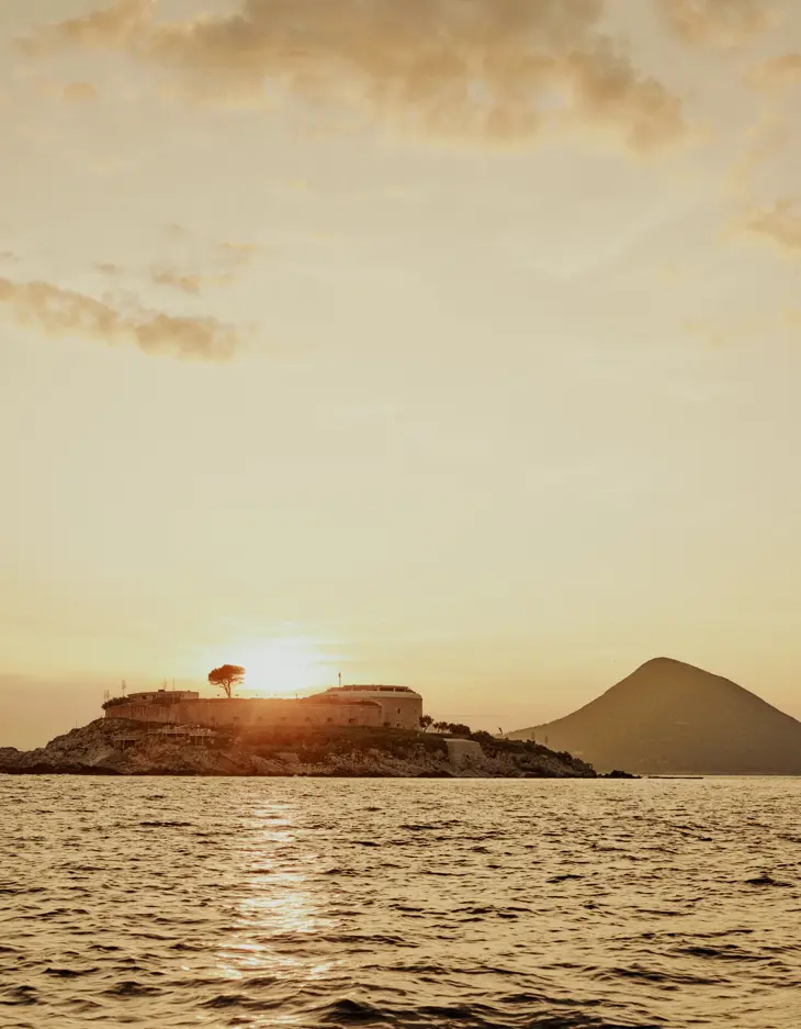 Sunset Mamula Island Boka Bay Montenegro 02